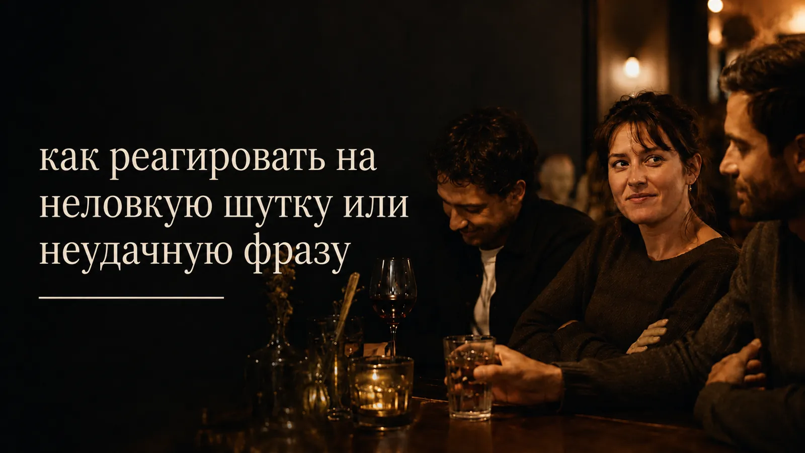 как реагировать на неловкую шутку или неудачную фразу
